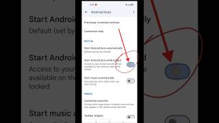Start Android Auto while locked |