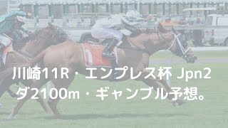 川崎11R・エンプレス杯 Jpn2 ダ2100m・ギャンブル予想。