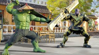 Transformers do século 22 - Lord Thanos vs Hulk War em Future World