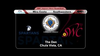 Mira Costa College vs Southwestern College Men's Basketball, Wednesday, 5:00 pm, 1/8/2025