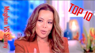 Top 10 Meghan vs Sunny Hostin Epic fights Part 1 - The View