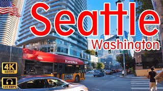 Exploring Seattle's Vibrant Denny Way With Immersive City Sounds 🔊 [4k/60fps/hdr/320kbps]