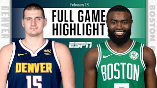 Denver Nuggets vs. Boston Celtics [FULL GAME HIGHLIGHTS] | NBA on ESPN