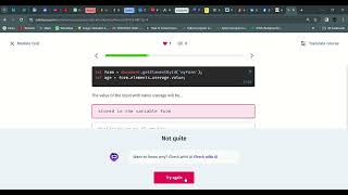 22 Module Quiz | Introduction to JavaScript | Sololearn