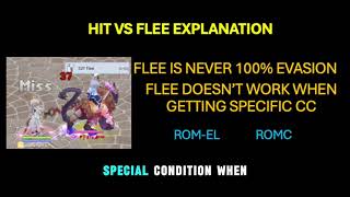 ROMEL ROMC - HIT VS FLEE EXPLANATION (NUMBER+CONDITIONAL FLEE)