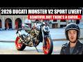 Ducati Monster V2 Sport Livery: Beautiful, but there's a catch...