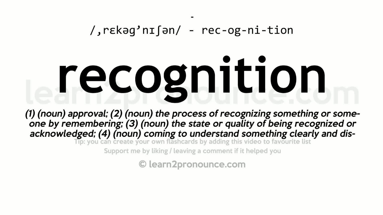 Recognized Definition