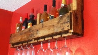 How to Make a Wine Bottle/Glass Rack