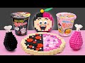 BLACK Pink LEGO FOOD!!! Lego Friends Challenge | Stop Motion MUKBANG & ASMR | Lego Food