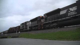 HD: A Chase of An Epic NS C44 Coal Train-SEVEN SD80MAC's Pull Hard Up the West Slope!