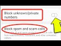 Samsung Spam Call Settings | Unknown Number Se Call Na Aaye Samsung