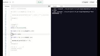 Example walkthrough helping a student debug a Java array list