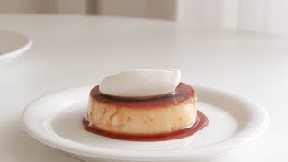 노오븐 🍮 커스터드 캬라멜 푸딩 Custard Caramel Pudding | SweetHailey