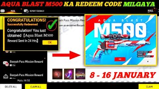 FREE FIRE REDEEM CODE TODAY 8 JANUARY REDEEM CODE FREE FIRE | FF REDEEM CODE TODAY 8 JANUARY