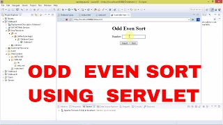 Odd Even Sort using SERVLET