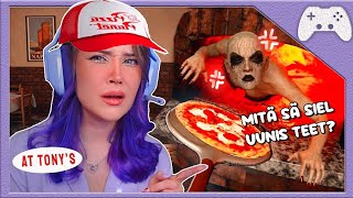 Oon töissä kirotussa pizzeriassa!👻 | At Tony's