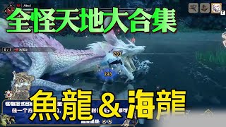 疾風大錘組，崛起難點全怪天地點大合集，魚龍＆海龍篇#怪物獵人 #遊戲解說 #怪物獵人曙光 #曙光