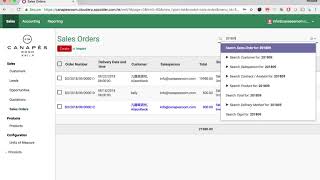 Appcider CloudERP Sales Order Tag Searching