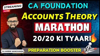 CA Foundation Accounts - Theory | All Important Questions Covered | CA Hardik Manchanda |