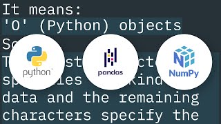 What is dtype('O'), in pandas?