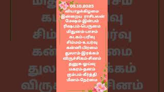 #05.10.2023#வியாழக்கிழமை#இன்றைய#ராசிபலன்#shorts#