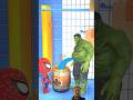 Hulk want to drink more water #spiderman #funny #cartoon #memes #shorts