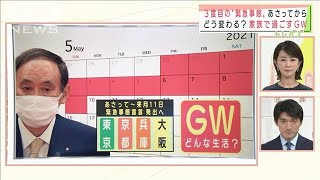 3度目の緊急事態宣言・・・どうなるGW　休業要請どこに(2021年4月23日)