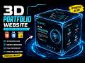 Modern 3D Portfolio Website with Rotating Cube Animation | Using Only HTML CSS JavaScript 🔥