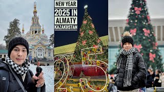 Exploring Almaty Kazakhstan : Unforgettable New Year 2025 Celebration! 🎆❄️🇰🇿