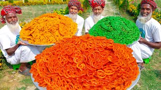 Most Popular Dessert of Bengali Fair - Colorful Sweet Jalebi Making for Old Age \u0026 Special People