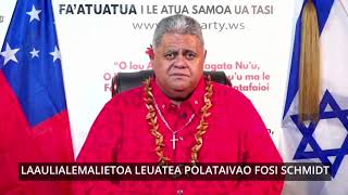 Laaulialalietoa Leuatea Schmid - FA'ASILASILAGA TAUA Aso Gafua 13 Ianuari 2025