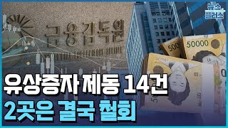 유상증자 제동 14건…돈 가뭄에 발 동동/한국경제TV뉴스