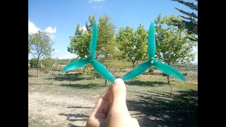 Testing gemfan Freestyle 4-S propellers!!