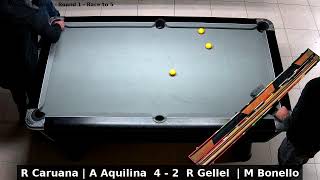 R Caruana | A Aquilina vs R Gellel  | M Bonello | Pairs Cup Event 3 | Round 1