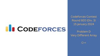 Codeforces||Round 920||Div. 3||Problem D||Very Different Array||Two Pointer||Easiest Method||C++