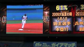 120630　Bs総選挙　大坂夏の陣　2009 狼主選手の本塁打　タフィー・ローズ