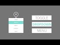 How to Create the Toggle DropDown Menu Using HTML CSS and Jquery