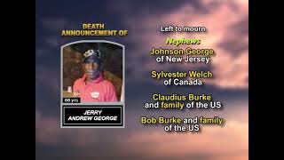 Jerry Andrew George ~ Long Obituary