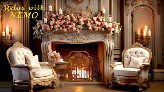 Bridgerton Fireplace Ambience | 🔥 Relaxing Fireplace with Crackling Fire Sounds for Sleep Inducing