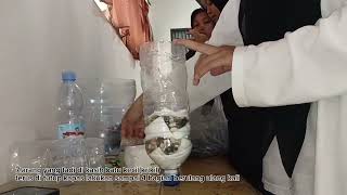 Projek TTG (teknologi tepat guna) Cara Membuat Filter Air Aquarium Sederhana (dari botol bekas)