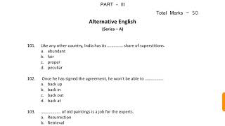 LDA Exam PAPER 2020 // ENGLISH LANGUAGE MCQ