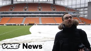 World Cup Fans Have To Sit Outside This Soviet Stadium To Watch