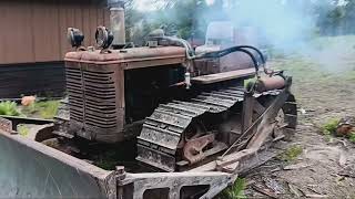 1949 international TD9 first start in 6 months Ole smokey #international #td9  #dozer