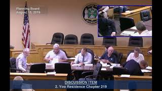 2019–08–15 Planning Board – Part 1