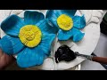 Try this beautiful flowerswallputty craft ideas putty workClaycrafts
