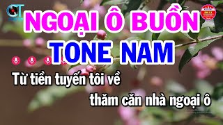 Karaoke Ngoại Ô Buồn Tone Nam ( Bm ) Nhạc Sống Hay | Đại Lý Karaoke