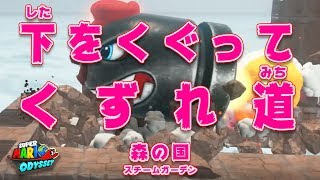 【スーパーマリオ オデッセイ】下をくぐって くずれ道＃９６