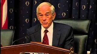 Congressman Ron Paul's Opening Statement - Domestic Monetary Policy Subcommittee