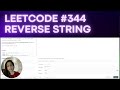Reverse String problem - Leetcode #344 - Python - Two Pointer Method