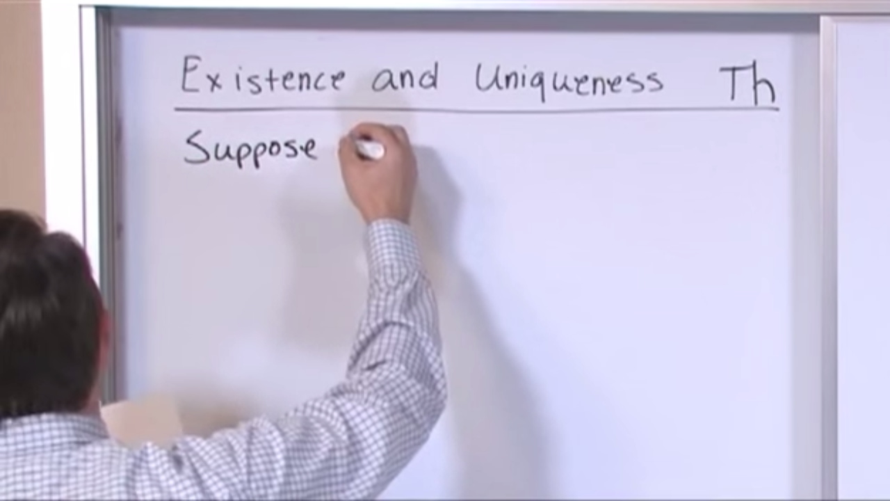 Lesson 7 Existence And Uniqueness Theorem Differential Equations